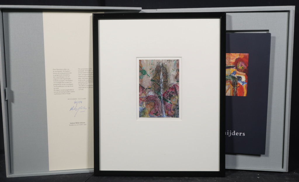 Ad Snijders - Bijzondere uitgave: Monografie Ad Snijders + Origineel werk in gemengde techniek verkocht voor € 55!