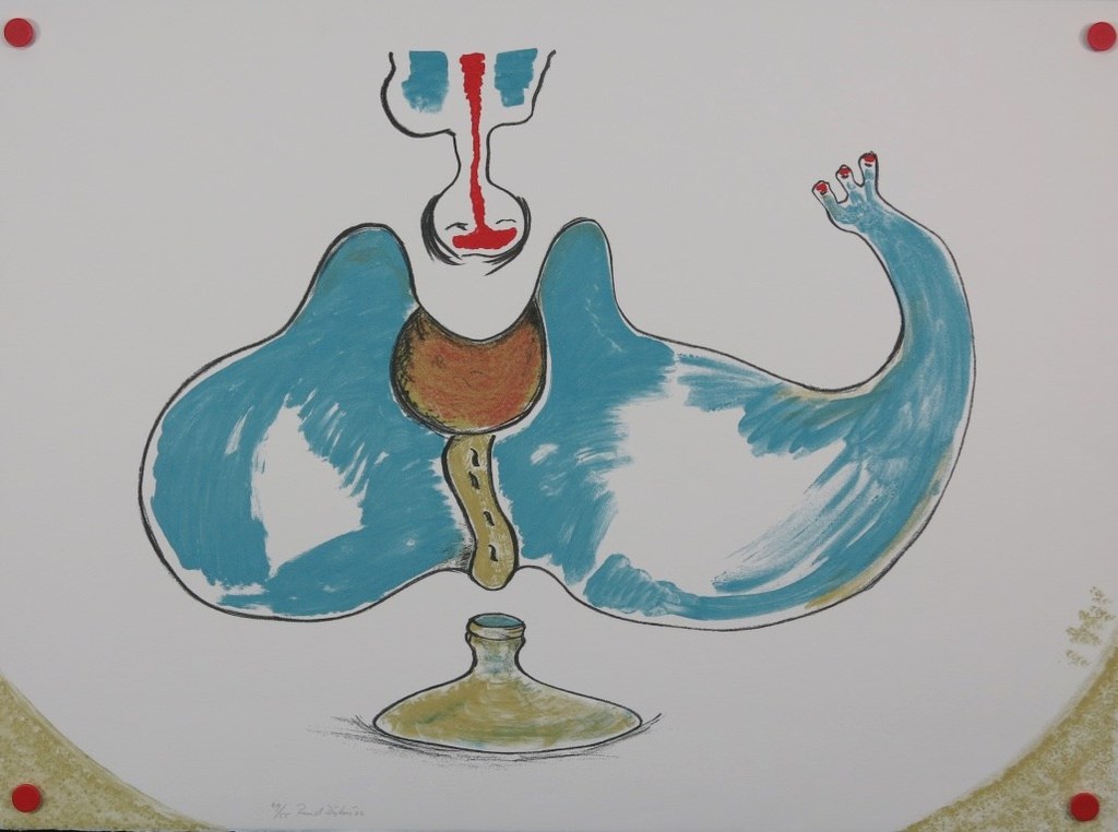 Ruud Dijkers: Litho, Zonder titel (blauw) kopen? Bied vanaf 1!