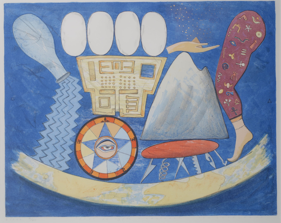 Lon Buttstedt: Litho, Naar de vijfde windstreek - Ingelijst kopen? Bied vanaf 35!