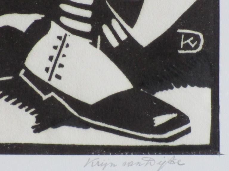 Krijn van Dijke - Krijn van Dijke, Uitnodiging, Houtsnede kopen? Bied vanaf 1!