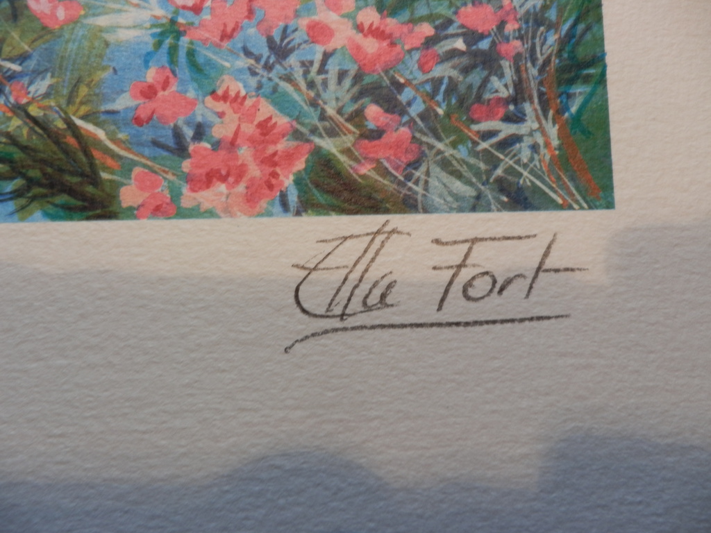 ELLA FORT   Zeefdruk  MEDITERRANEE   Handgesigneerd kopen? Bied vanaf 1!