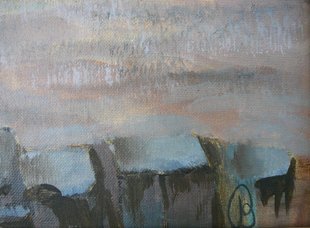 Bouke Mobach: 'Van Madrid naar Toledo' -acryl 1991- kopen? Bied vanaf 50!