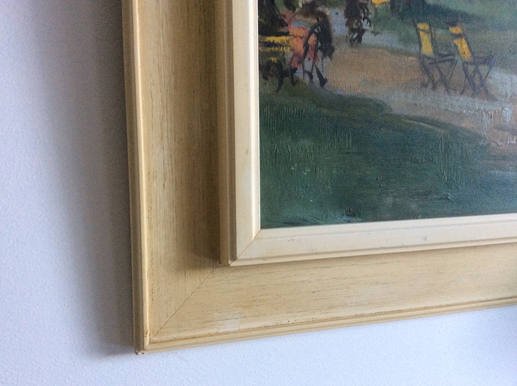 Onbekende kunstenaar - Jardin de Luxembourg, olieverf op paneel, gelijst kopen? Bied vanaf 75!