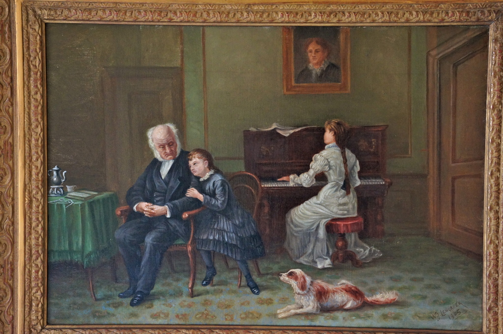 Lengkeek, W.J. olieverfschilderij, 19e eeuws engels interieur kopen? Bied vanaf 275!