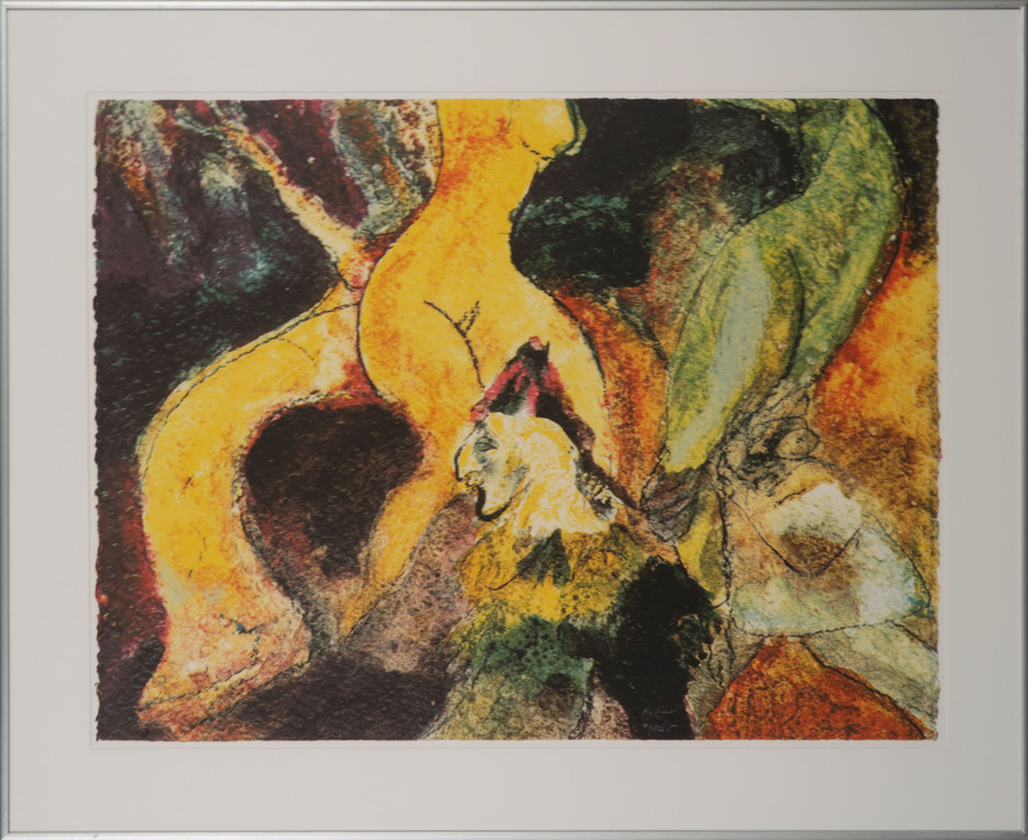 Luis Filcer: Litho, Carnaval in Rio II - Ingelijst verkocht voor € 50!