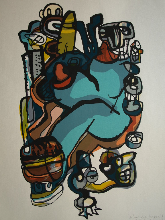 George Heidweiller : Zeefdruk – Whatever Happened to Baby Jane? - 1996 verkocht voor € 35!