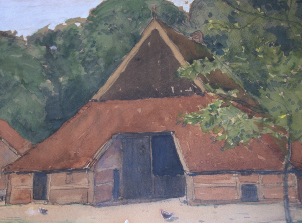 Delden 1931 - aquarel door Willem Witjens kopen? Bied vanaf 65!