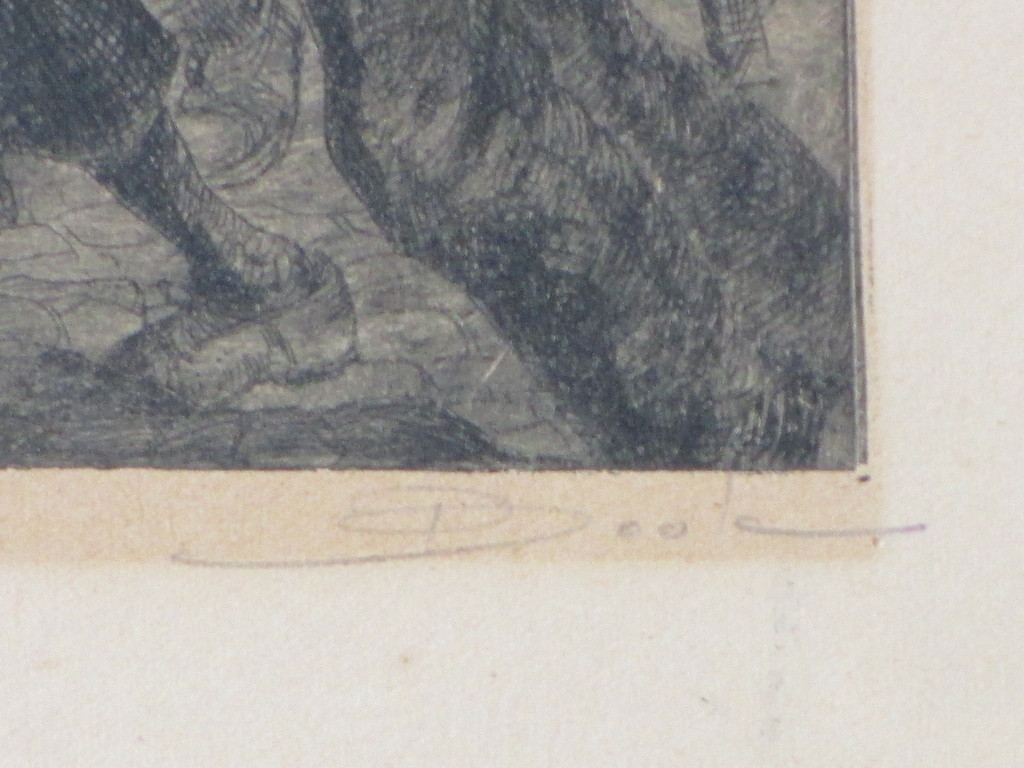 Dirk Boode, Voedsel halen 1944/45, Ets kopen? Bied vanaf 40!