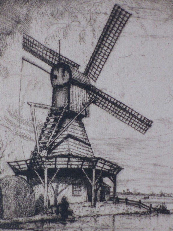 Jan Poortenaar, Molen aan de Vaart, Ets kopen? Bied vanaf 40!