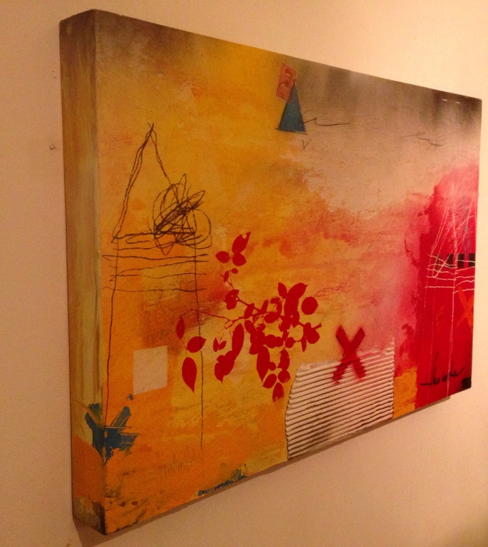 Theo koster  ,gemengde techniek , traces 1 kopen? Bied vanaf 1!