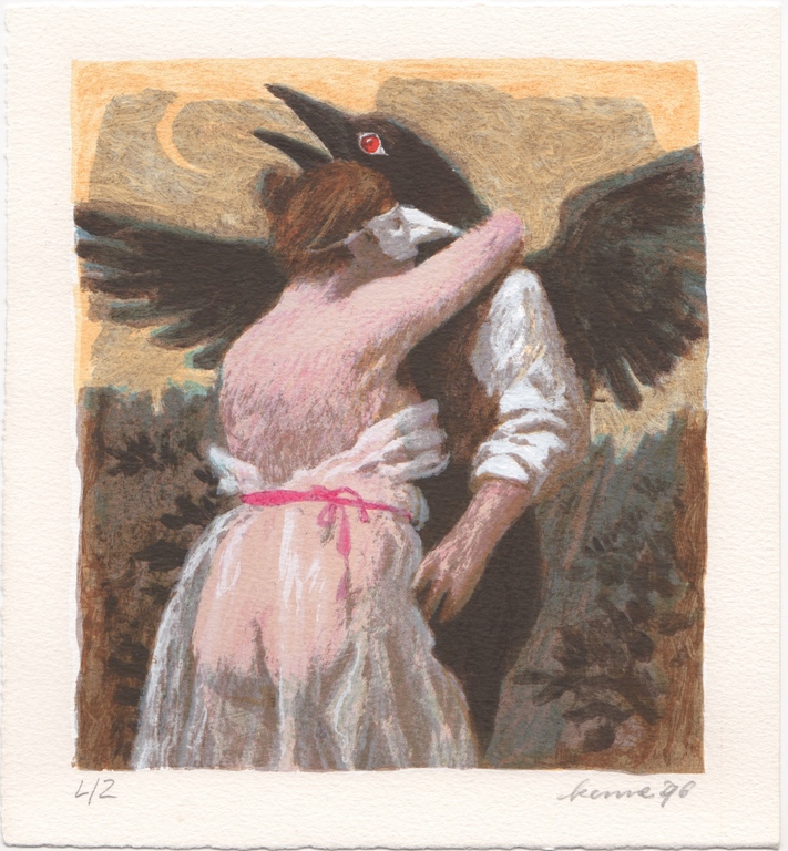 Kenne Gregoire, zeefdruk, 1996 verkocht voor € 70!