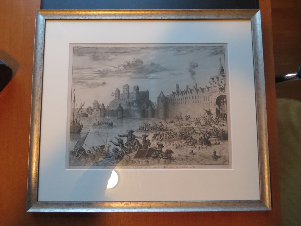 Jan Luyken, ets, "de toeleg van Maarten Schenck op de stadt Nijmegen in't jaar " kopen? Bied vanaf 60!