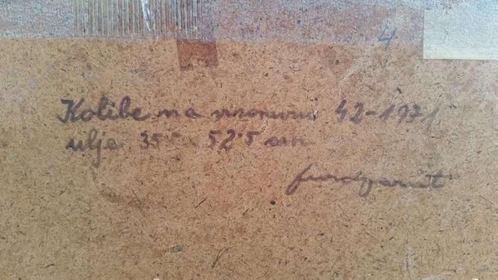 D Varat-Hut met schapen-oliverf op hout-gesigneerd kopen? Bied vanaf 1!