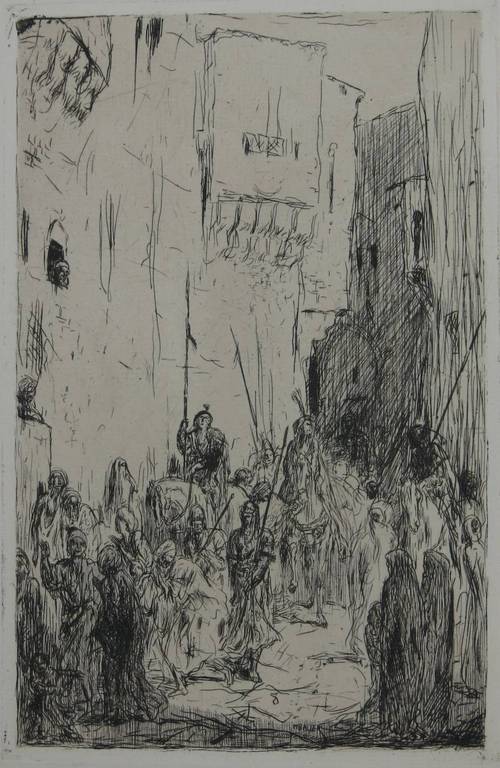 Marius Bauer: Ets, Hoogwaardigheidsbekleders verkocht voor € 70!