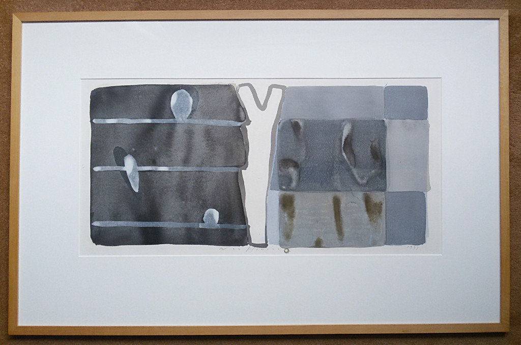 Piet Warffemius - Going native, acrylverf op papier (ingelijst, groot) kopen? Bied vanaf 275!