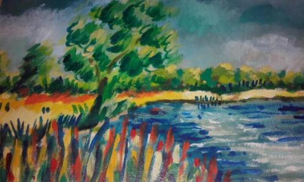 Justus Donker, acryl op paneel, 'Summer of Love' kopen? Bied vanaf 250!