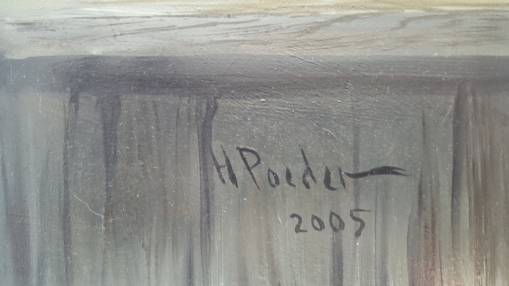 Henk Poeder (1964) - Paneel, gesigneerd rechtsonder en 2005 kopen? Bied vanaf 85!