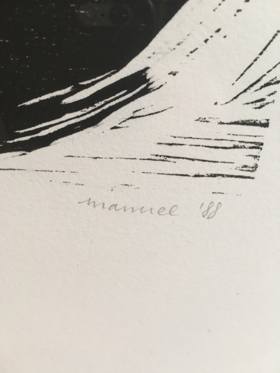 "Muziek" mooie druk 17/20 in formaat 50x65 in houten lijst (of los), handgesign kopen? Bied vanaf 20!