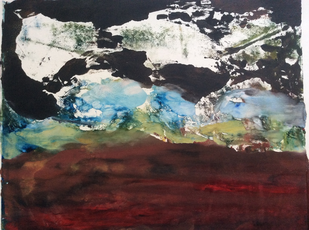 Irene Joffroy - landschap - olieverf op papier kopen? Bied vanaf 1!