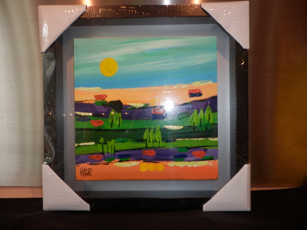 AD van HASSEL Schilderij in baklijst LANDSCAPE uit 2012 kopen? Bied vanaf 45!