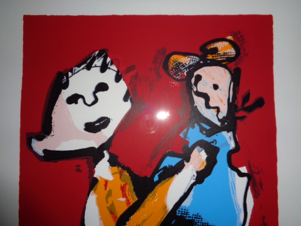 Herman Brood - HERMAN BROOD, Gelimiteerde en HANDGESIGNEERDE Zeefdruk MOEDER EN KIND kopen? Bied vanaf 159!