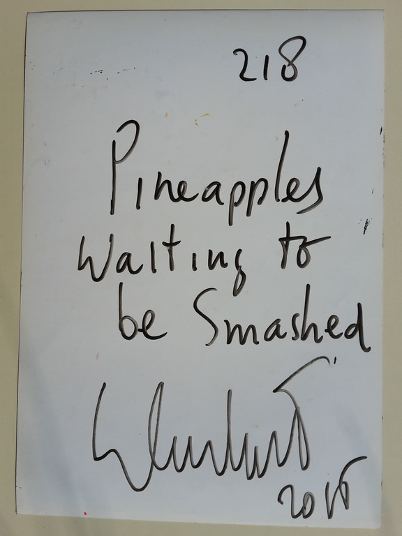 Peter Klashorst - Processing of pineapples 3 werken op papier - gesigneerd kopen? Bied vanaf 1!