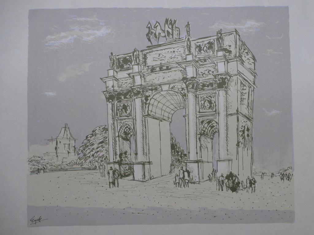 Charles Eyck, Triomfboog, Schildersprent kopen? Bied vanaf 1!