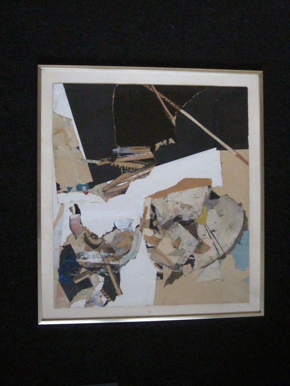 G.L.vd Eerenbeemt (1936-2011) grote COLLAGE "schroot op tafel" 1960 gesigneerd verkocht voor € 46!