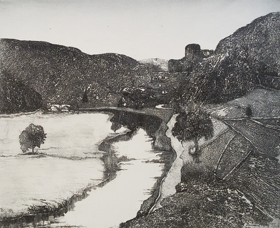 Laatste keer: Theo Beerendonk - Heuvellandschap, ets kopen? Bied vanaf 20!