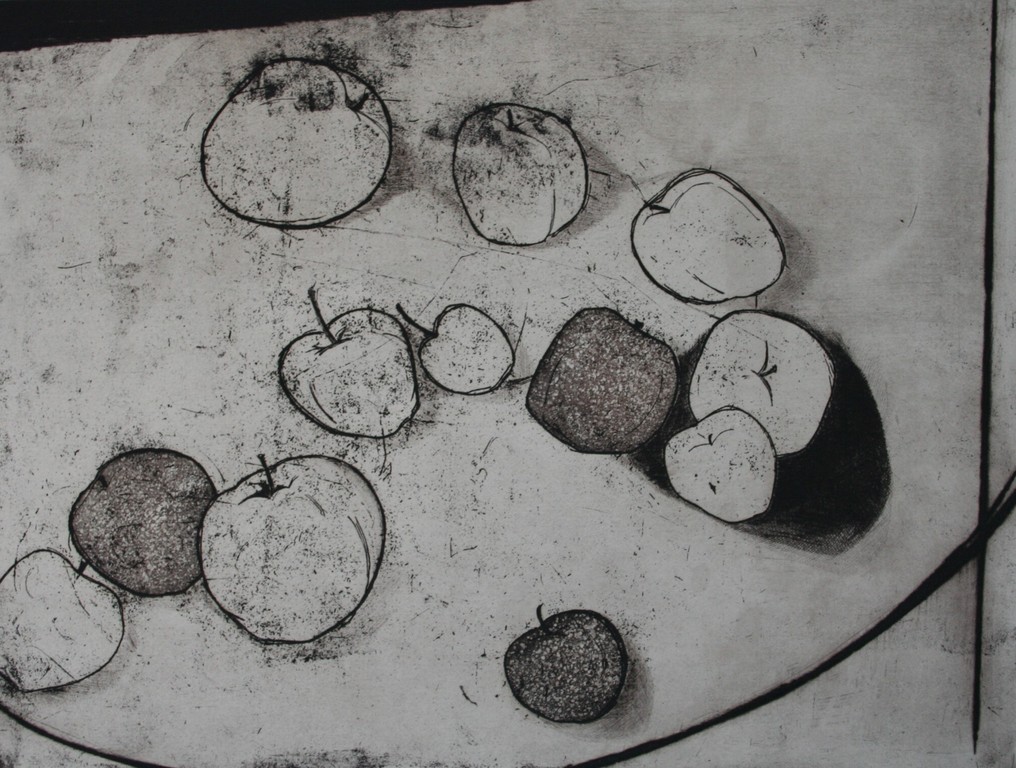 Marianne Franken - ets - Carambole - gesigneerd verkocht voor € 35!