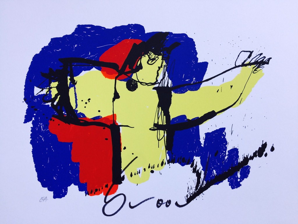 Herman Brood - Brasil God - Originele hand gesigneerde kleurenzeefdruk verkocht voor € 67!