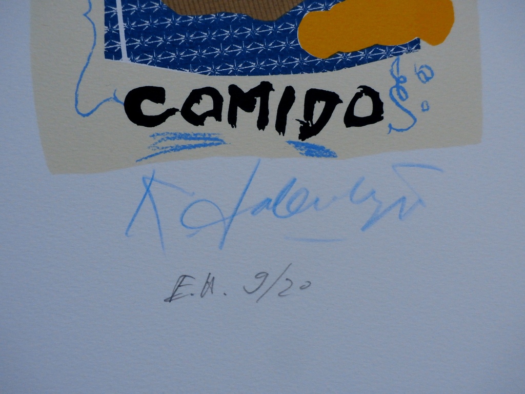 Kees Salentijn - litho: Pan Comido - handgesigneerd - 1997 kopen? Bied vanaf 50!