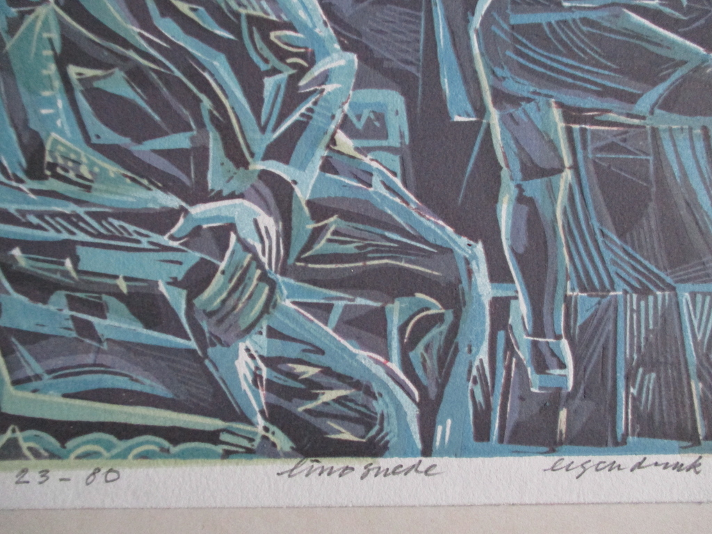 Toon Wegner, linosnede, 2009 kopen? Bied vanaf 15!