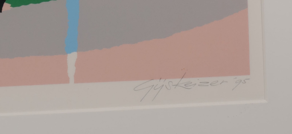 Gijs Keizer: Zeefdruk, Z.T. 15 - Ingelijst kopen? Bied vanaf 35!