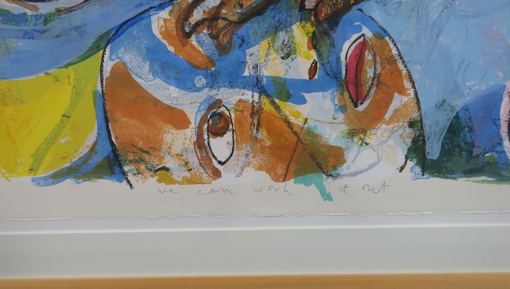 Anton Vrede: Litho, We can work it out - Ingelijst (Groot) kopen? Bied vanaf 50!