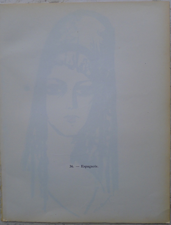 Kees van Dongen, "Espagnole" één van de 8 pochoirs uit "van Dongen uit 1925 kopen? Bied vanaf 295!