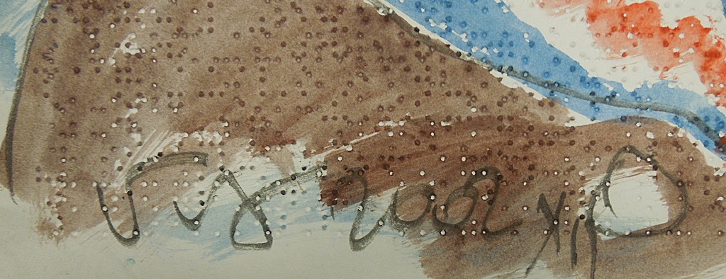 Miklós Németh - Mischtechnik - "Öreg harcos (Alter Krieger) - handsigniert  kopen? Bied vanaf 42!