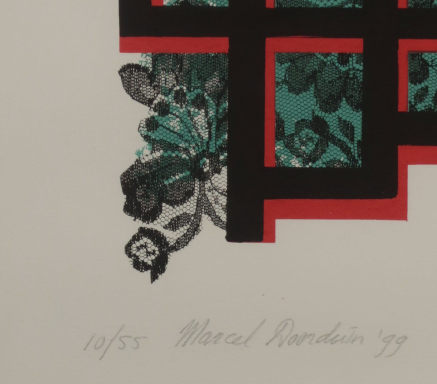 Marcel Doorduin: Zeefdruk, Honey's house - Ingelijst kopen? Bied vanaf 1!