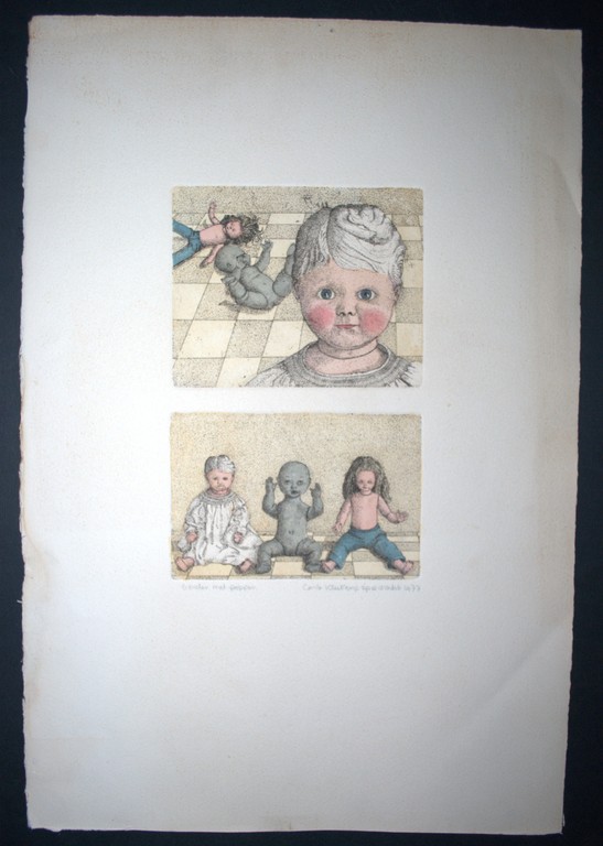 2 kleuretsen op 1 blad, 1977 kopen? Bied vanaf 1!