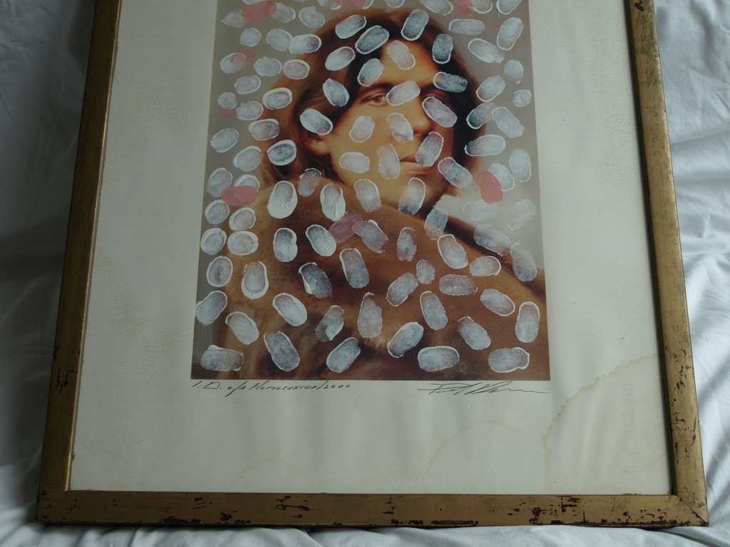 Paul Blanca: Peniskunst - I.D. of a Homosexual - Ingelijst - 2000 kopen? Bied vanaf 1!