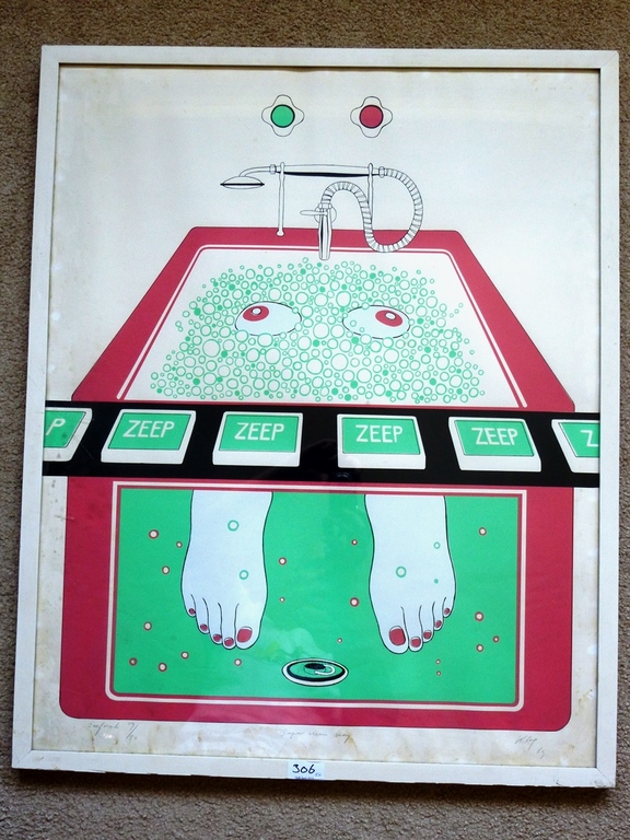 Ton Klop (Haagse School), ingelijste zeefdruk: Super clean lady, 1969, handgesigneerd en genummerd kopen? Bied vanaf 1!
