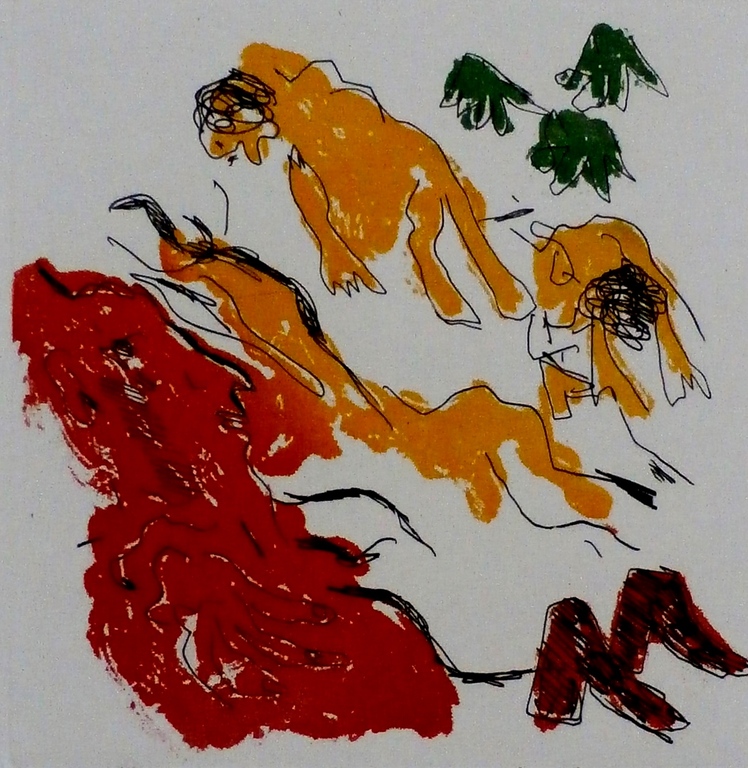 Jan Sierhuis - ets/aquatint - 1996 - met opdracht: voor Rina (Berghuis) kopen? Bied vanaf 65!