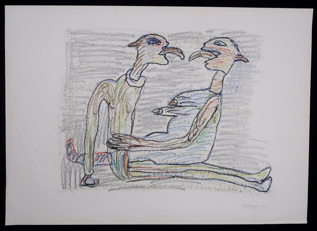 Hanny Ramaer: Krijttekening, Zonder titel kopen? Bied vanaf 1!