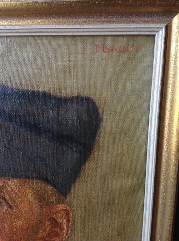 Teun Bakker - Teunis Bakker, Portret kopen? Bied vanaf 50!