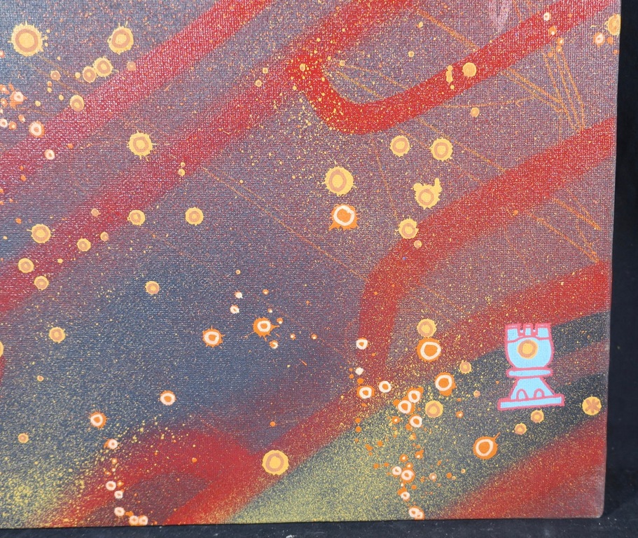 KOOR: Spray paint op doek, Cosmosis  kopen? Bied vanaf 200!