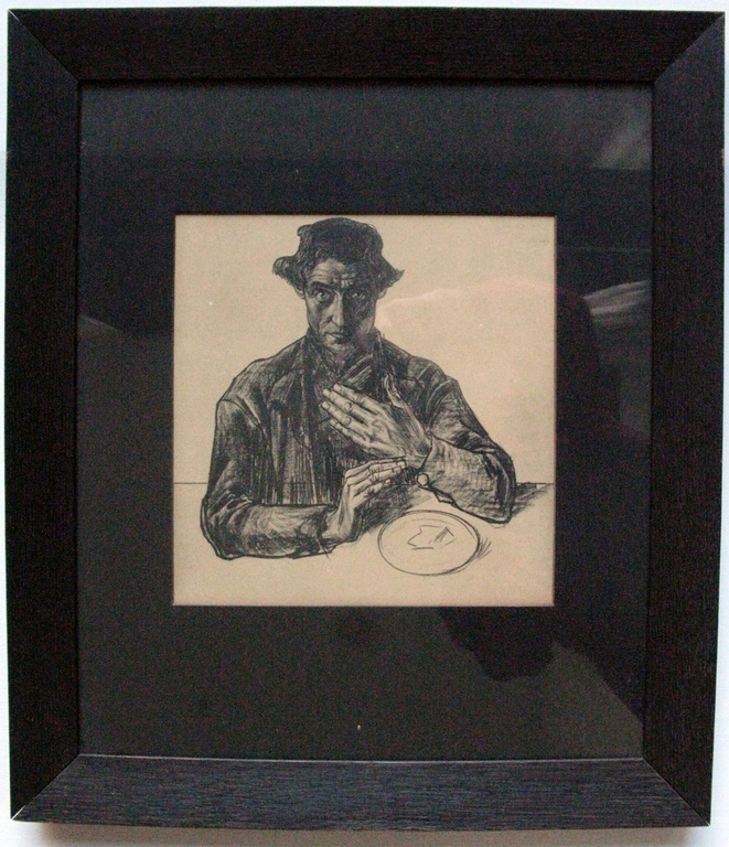 JAN TOOROP (1858-1928) - groot & zeldzaam werk (Litho), INGELIJST & GESIGNEERD. verkocht voor € 225!