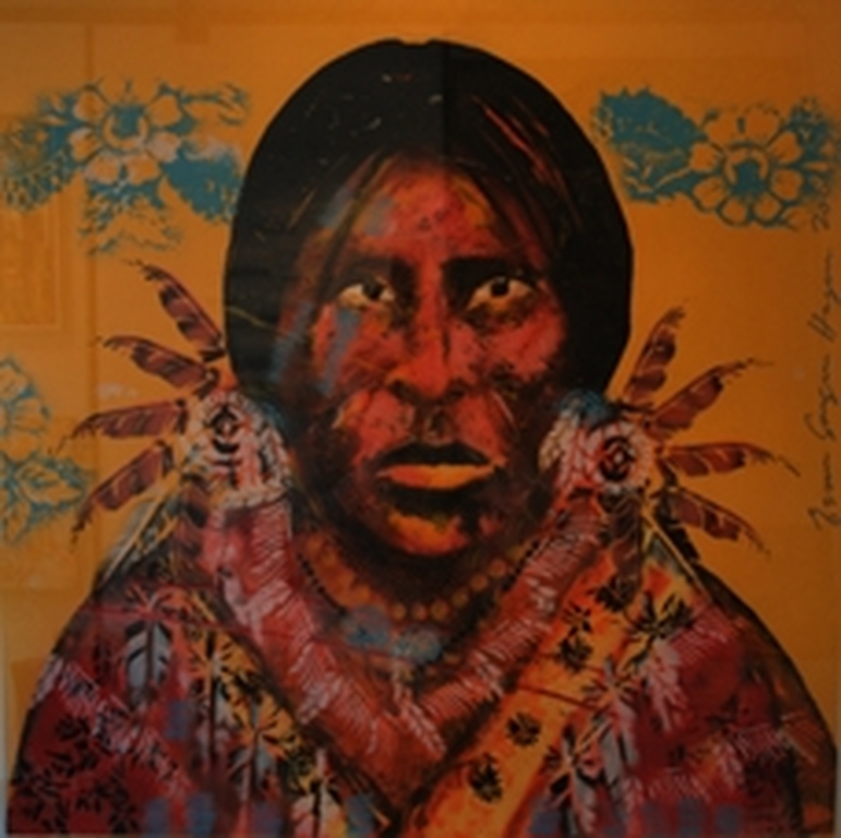 Espen Greger Hagen - 'Indian Series Yellow' - litho kopen? Bied vanaf 195!
