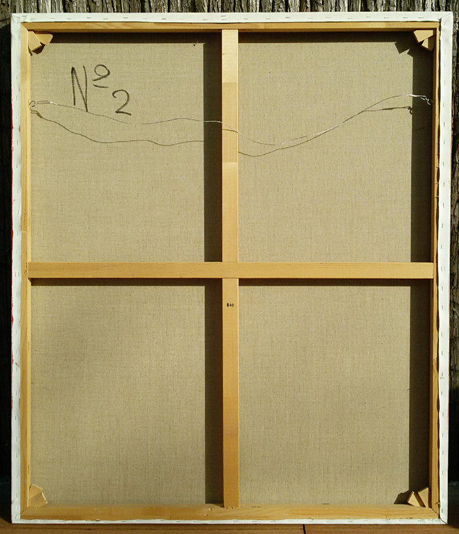 Gerriet Postma - Abstracte compositie, acrylverf op doek (zeer groot) kopen? Bied vanaf 1200!