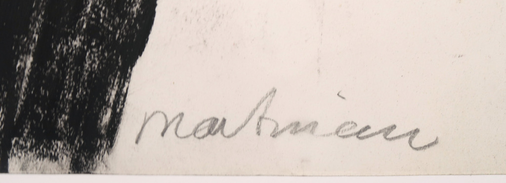 Anton Martineau: Krijttekening, Figuur en vogel (Groot) kopen? Bied vanaf 150!