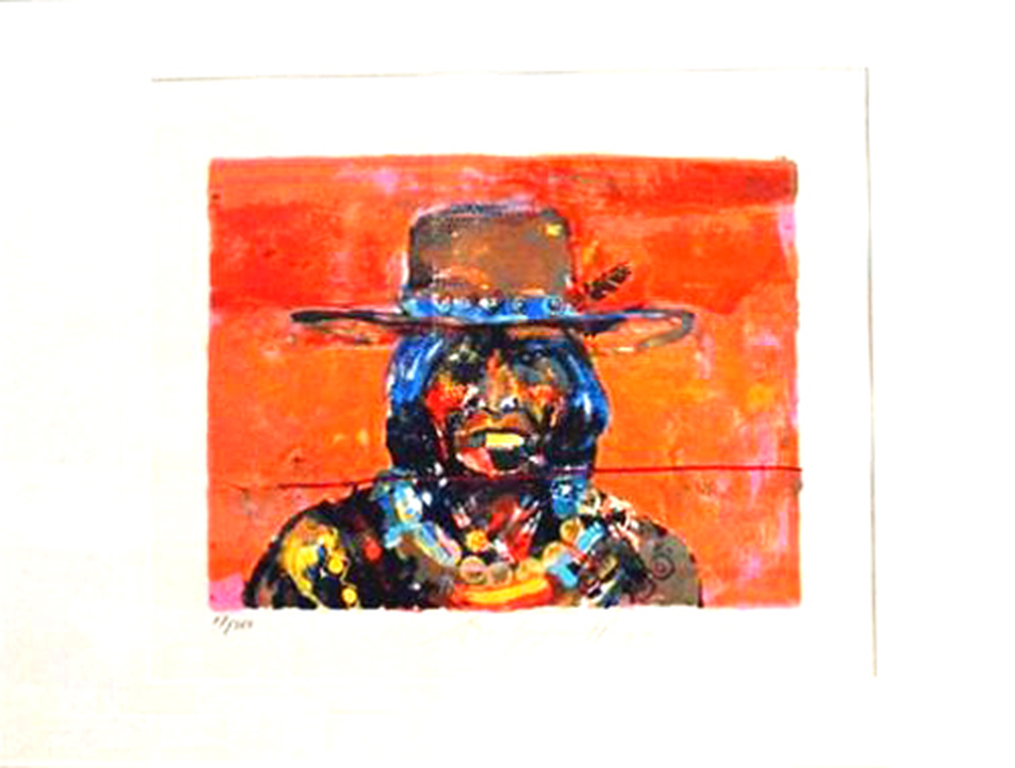 Espen Greger Hagen - Zeefdruk - Indiaan Rood kopen? Bied vanaf 85!